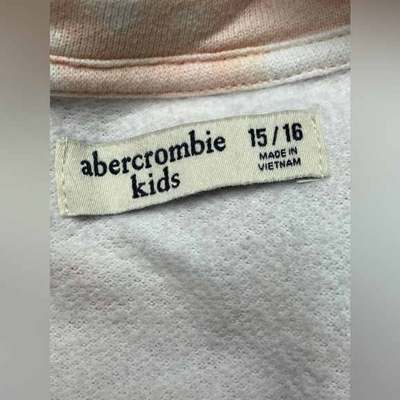 Abercrombie & Fitch (A&F) Pink Tie-Dye Sweatshirt - Picture 3 of 4